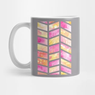 Pink and Yellow Watercolor Mug